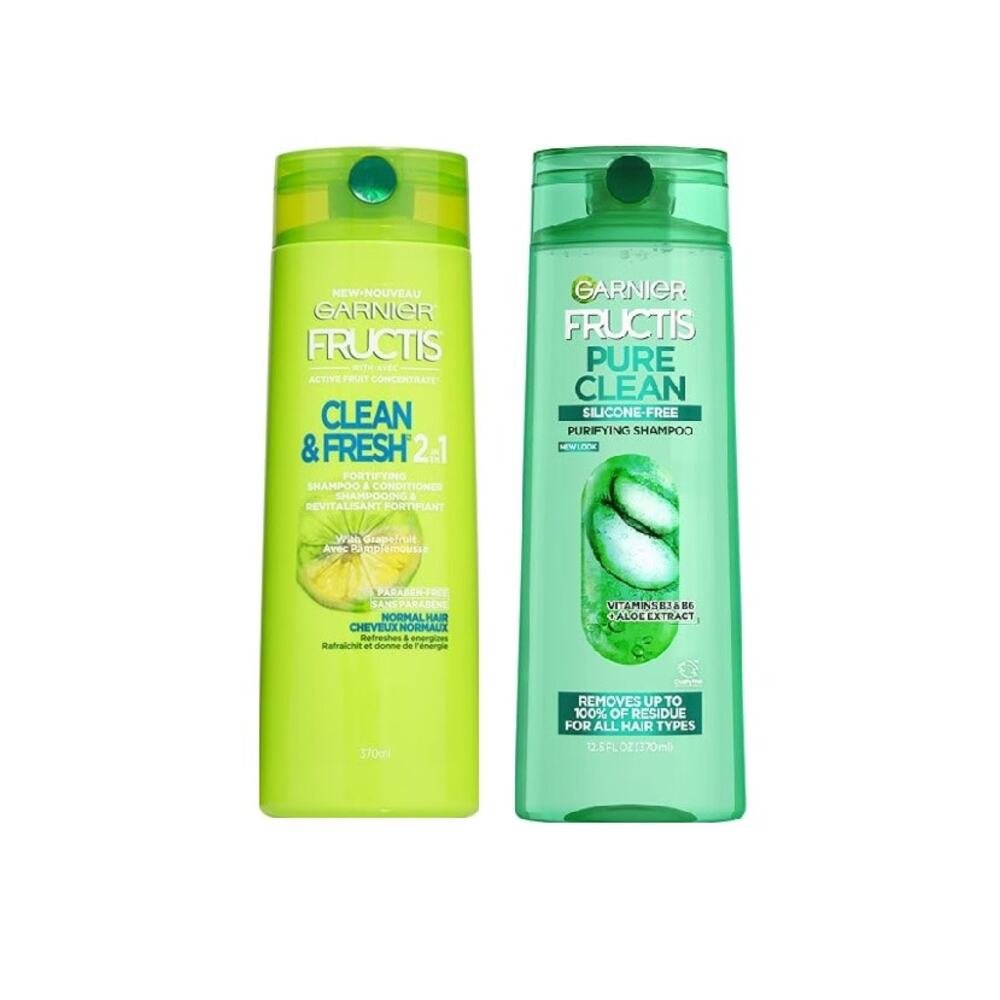 2 Pack Garnier Fructis Energizing Shampoo + Conditioner Grapefruit Aloe 12.5 oz